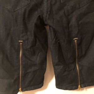Jean shorts junior size 13 w/zippers in back - new